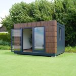 Módulo Habitacional Barcelona 4x3m: Diseño Moderno con Acabado Madera
