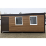 Oficina Móvil en Contenedor 6×2,40m – Acabado en Madera - Imagen 4