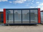 Módulo Oficina Prefabricada 3×6 con Muro Exhibidor